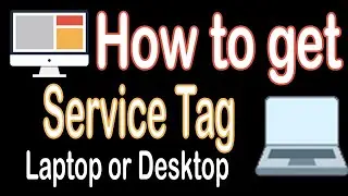 how to get serial number or service tag in laptop or desktop | Tech Plus I.T |
