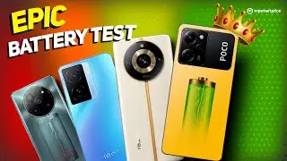 Lava Agni 2 vs Realme 11 Pro Plus vs iQOO Z7 vs POCO X5 Pro 🔋 ASLI BATTERY TEST⚡️