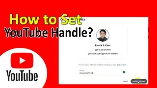 How to Get a YouTube Handle | How to Get a Handle on YouTube | How to Claim YouTube Handle | ADINAF