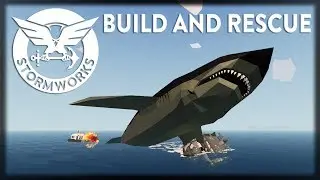 SENDO ATACADO PELO MEGALODON!! - Jogando Stormworks: Build and Rescue