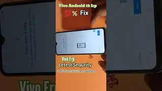 Vivo Android 12 Frp || Vivo Frp Letest Sequrity || Activity Launcher Not Working #vivofrpbypass