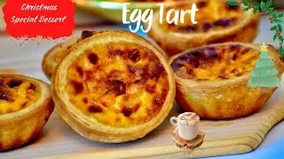 Christmas Special Sweet-Dessert |Portuguese Egg Tart & Strawberry Tart| Pastel de Nata|അടിപൊളി മധുരം