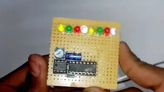 how to make a LED chaser module with speed control