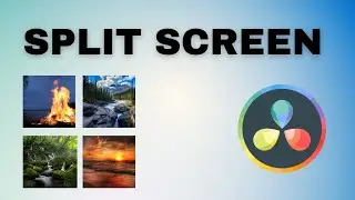 How to get SPLIT SCREEN in  DaVinci Resolve 18 (EASY!!)