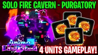 Solo Purgatory Fire Cavern Ft. Ultimate Rimuru | 4 Units Gameplay! | Anime Last Stand Roblox