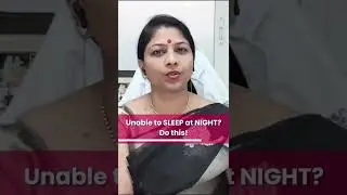 Unable to sleep at night what to do? | Dr k Shilpi Reddy #shorts #youtubeshorts