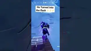 He turned into the flash!!! #viral #trending #fortnite #funny #shorts #fyp