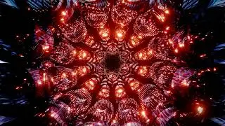 Digital 3d Abstract Mandala Seamless Loop Peaceful Music Video With Ethnic Bright Energy Visuals