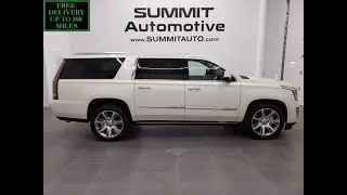 2015 CADILLAC ESCALADE ESV PREMIUM AWD WHITE DIAMOND WALK AROUND REVIEW 11272 SOLD!
