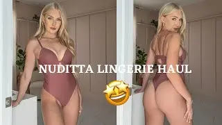 LINGERIE BODYSUIT TRY ON HAUL | NUDITTA