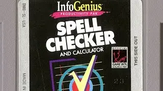 CGR Undertow - INFOGENIUS PRODUCTIVITY PAK: SPELL CHECKER AND CALCULATOR review for Game Boy