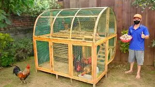 Easy to build 2 level wooden chicken coop | Woodworking ideas