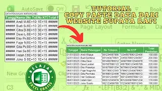 Cara Copy Paste Data Tabel Dari Website Supaya Hasilnya Rapi