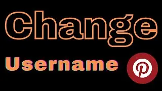 How to change pinterest username?