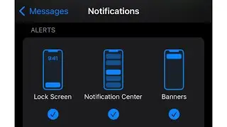 How To Show/Hide Notifications In Messages On iPhone