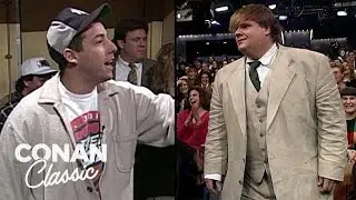 Adam Sandler & Chris Farleys Lovers Quarrel | Late Night with Conan O’Brien