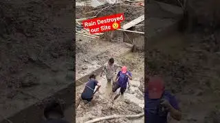 Rain water destroyed site 