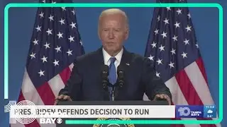 Biden says during press conference hes going to complete the job despite calls to bow out