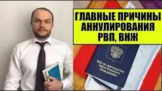 ГЛАВНЫЕ ПРИЧИНЫ АННУЛИРОВАНИЯ РВП, ВНЖ России в 2024 году.  Миграционный юрист