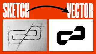 7 Logo design sketches to vector with Adobe Illustrator