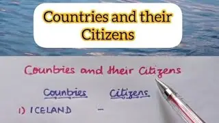 Countries and their Citizens.