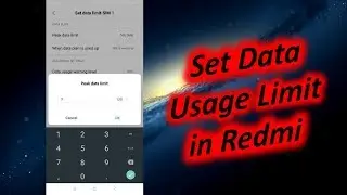 How to Set Data Usage Limit in Redmi Phone