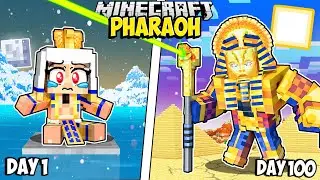 I Survived 100 Days as a PHARAOH in Minecraft