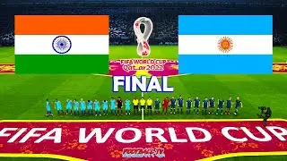 PES 2021 - INDIA vs ARGENTINA - Final FIFA World Cup 2022 - Match eFootball Gameplay PC