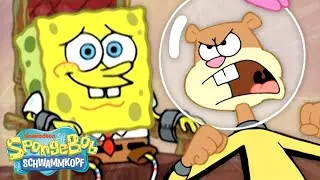 SpongeBob | Jedes Mal, wenn Sandy SpongeBob rettet | 60 Minuten Compilation | SpongeBob Schwammkopf