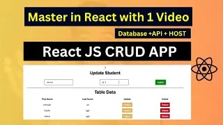 🔥 React JS Project from Scratch in Hindi : Create a Powerful CRUD App from Scratch