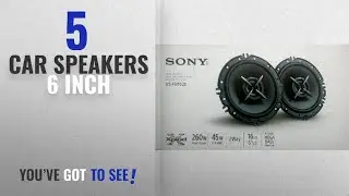 Top 10 Car Speakers 6 Inch [2018]: Sony Mega Bass XS-FB162E 6.5-inch Speakers (Black)