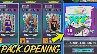 BANG!!! A DIAMOND PULL ON Free 10 Pack BOX of 90s Edition PACKS from the Challenges! NBA 2k25 Myteam