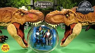 New Jurassic World Fallen Kingdom Gyrosphere RC Mattel Dinosaur Toys T-Rex Vs T-Rex WD Toys