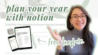 how i plan my year using notion in 2024 (free template + step-by-step) - goals, quarters & habits