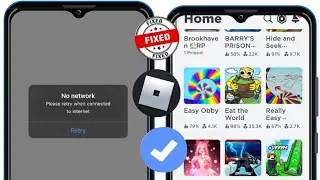 How to Fix Roblox No network Please retry when connected to internet New Update 