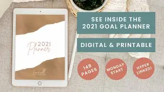 A look inside the 2021 Digital & Printable Planner | Monday Start