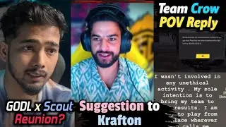 Scout Praise GODL 💛 Call Amar 📞 Scout on LoLzzz Controversy • Team Crow reply Player POV 🔴 Sid Angry