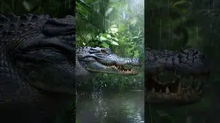 What If Crocodiles Were Introduced Into The Amazonian Rainforest? #crocodile #amazon #wildlife