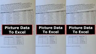 Data from an image into Excel in Seconds: No manual excel data table