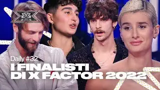 Le reazioni dei 4 FINALISTI di X Factor 2022 - Daily 32