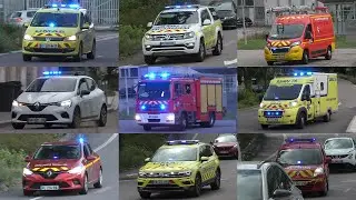 [BIG COMPILATION] Pompiers, Ambulances [VSAV/ASSU], Police Nationale et SAMU en urgence à Rouen