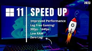 Speed Up Windows 11 for Gaming & Low End PC (2023)