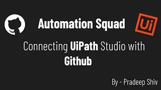 Connecting UiPath Studio to GitHub