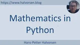 Mathematics in Python