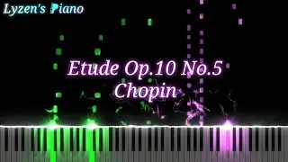 Chopin - Etude Op.10 No.5 [Black Keys]