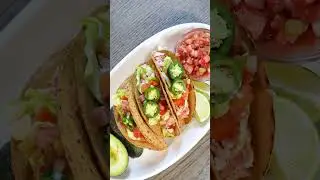 Cinco De Mayo Meals | Salmon Tacos w/ Cabbage Slaw & Creamy Cilantro Dressing 
