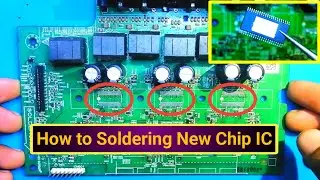 How to Solder SMD IC | Chip IC Soldering using Hot Air Gun | How to Solder SMD with Hot Air | dh6631