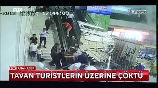 Tavan Turistlerin Üzerine Çöktü!