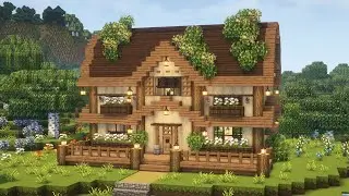 [Minecraft] 🌿 Aesthetic Cottagecore House Tutorial / 2 Player House / Mizuno's 16 Craft