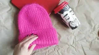 Шапка с макушкой-лопаткой из пуха норки ❤
